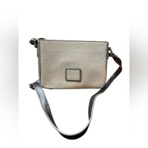 Celine Dion Leather Purse Creme Snake Print EUC